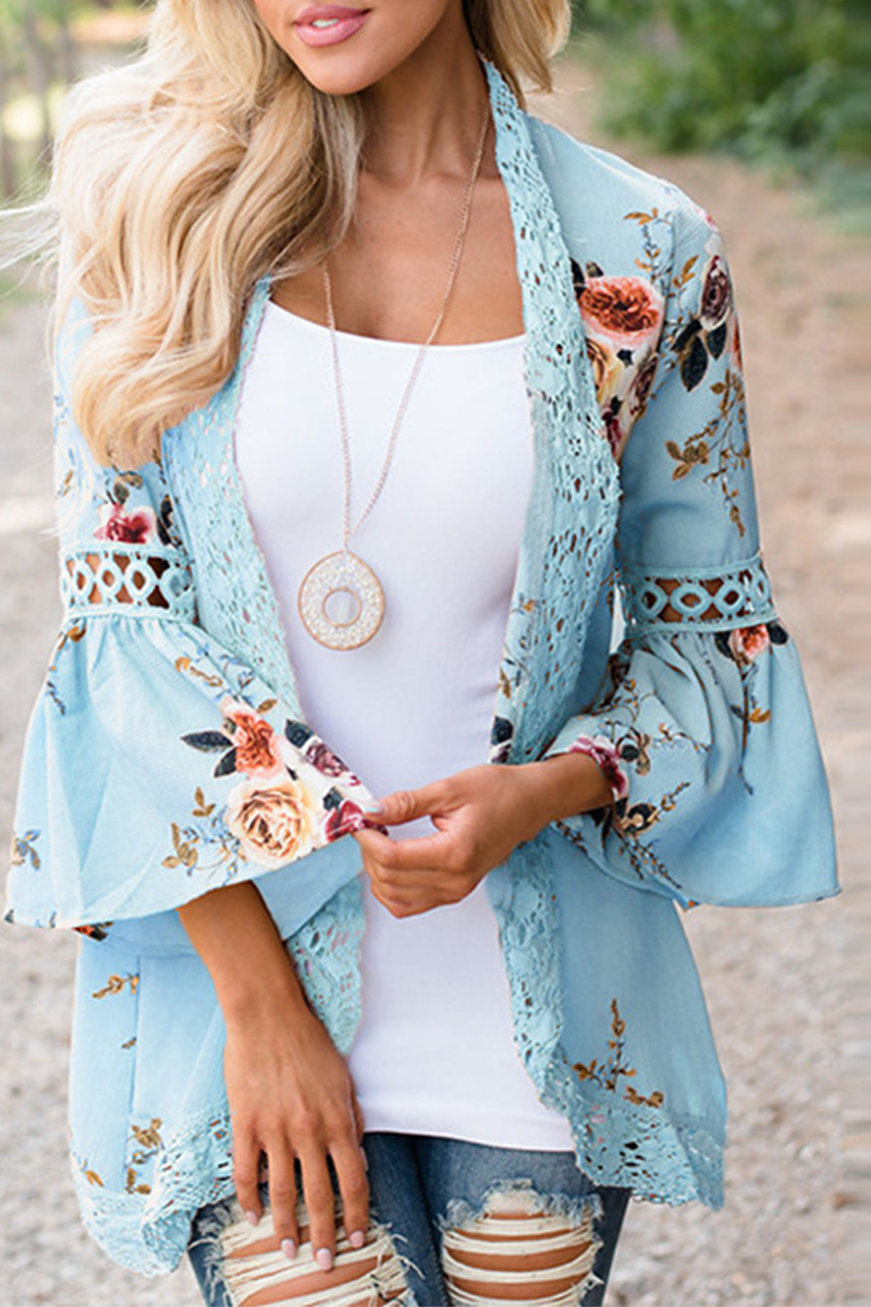 Nerina® | Versatile And Elegant Jacket With Floral Blouse