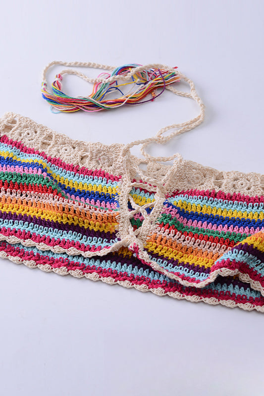 Knit Bandeau Bikini Set