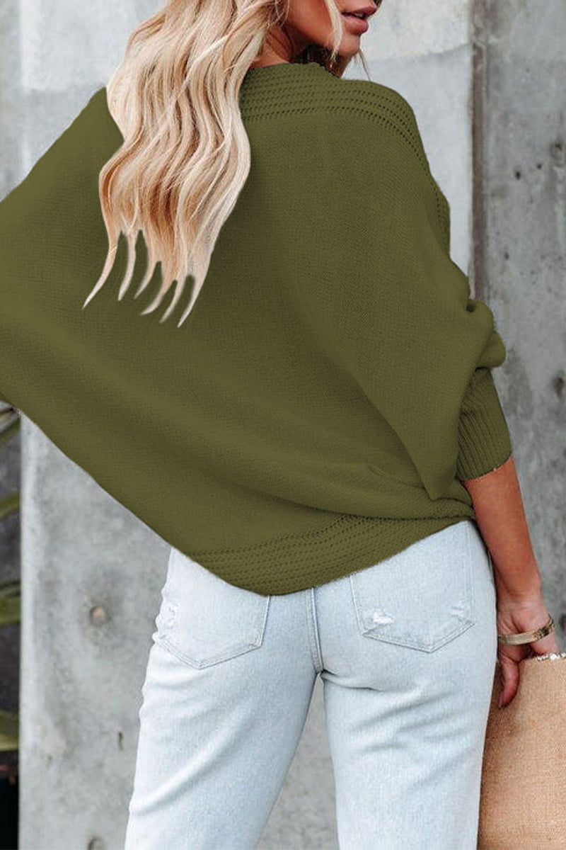 Rosario | Street Solid Solid Color V-Neck Tops