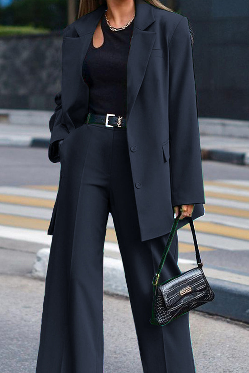 Loredana® | Elegant Long-Sleeved Blazer And Pants Set
