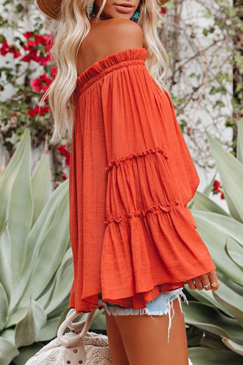 Dalia | Street Solid Off Shoulder Tops