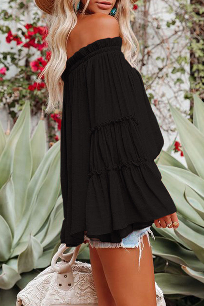 Dalia | Street Solid Off Shoulder Tops