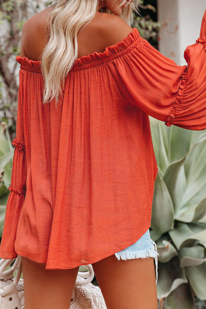 Dalia | Street Solid Off Shoulder Tops