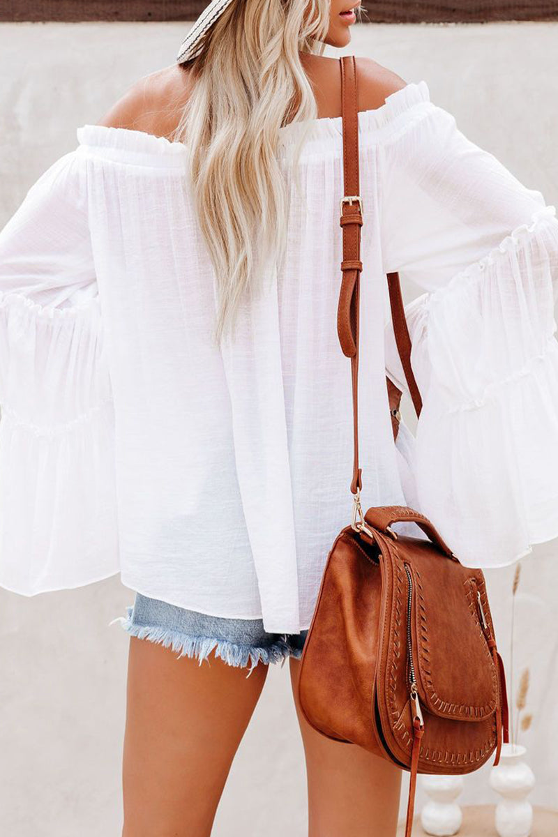 Dalia | Street Solid Off Shoulder Tops