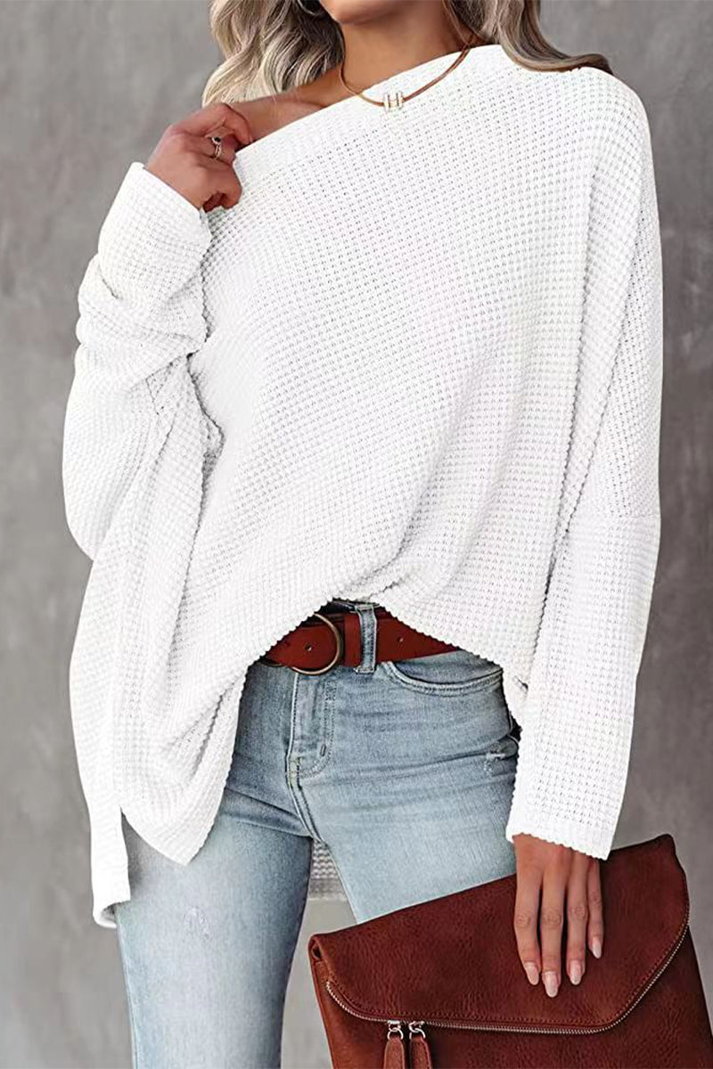 Maritza | Casual solid color tops with slanted collars