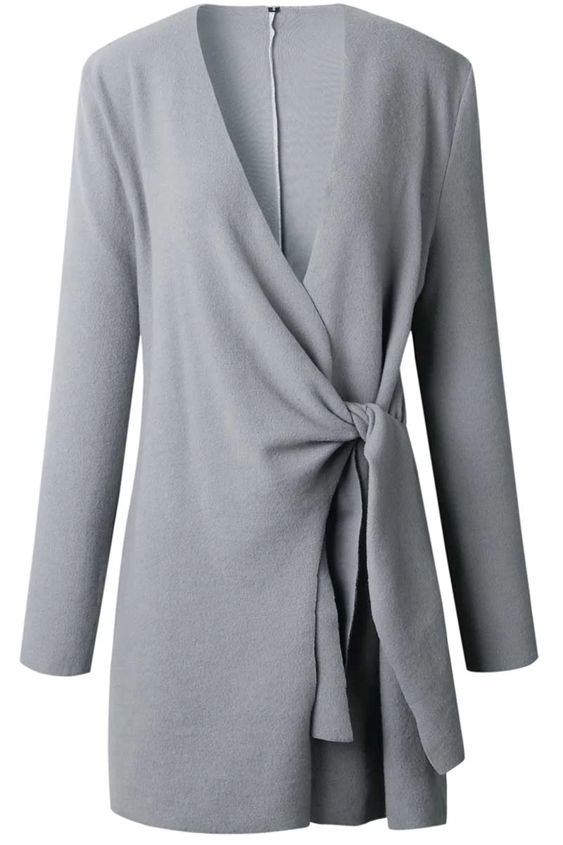 Ursula | Fashionable casual solid patchwork V-neck outerwear
