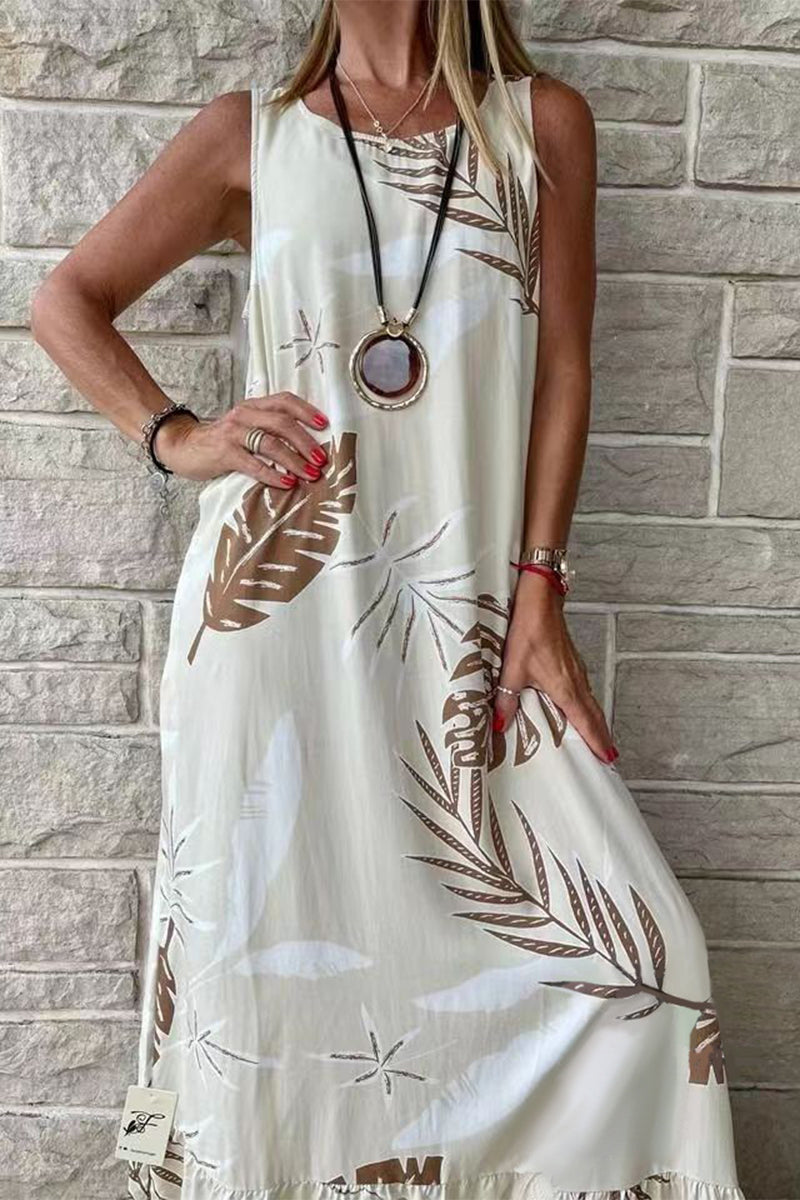 Filomena® | Loose Sleeveless Printed Casual Dress