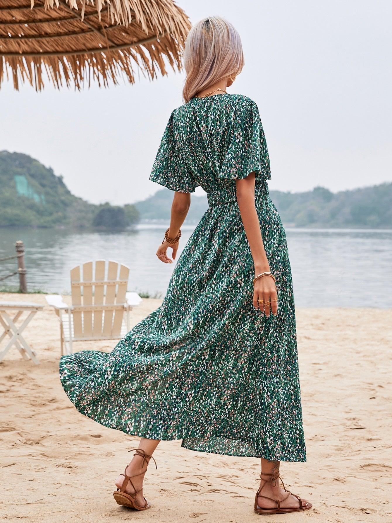 Tania® | Maxi Dress Elegant Butterfly Style