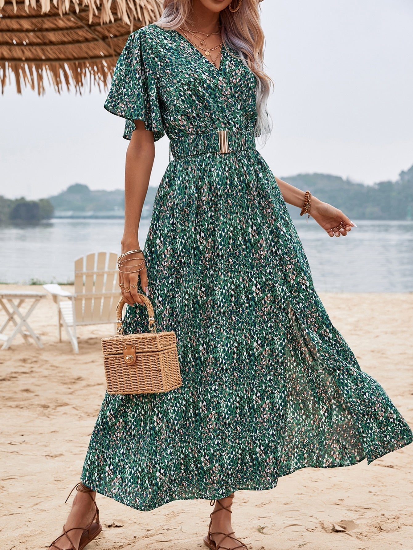 Belinda® | Maxi Dress Elegant Butterfly Style