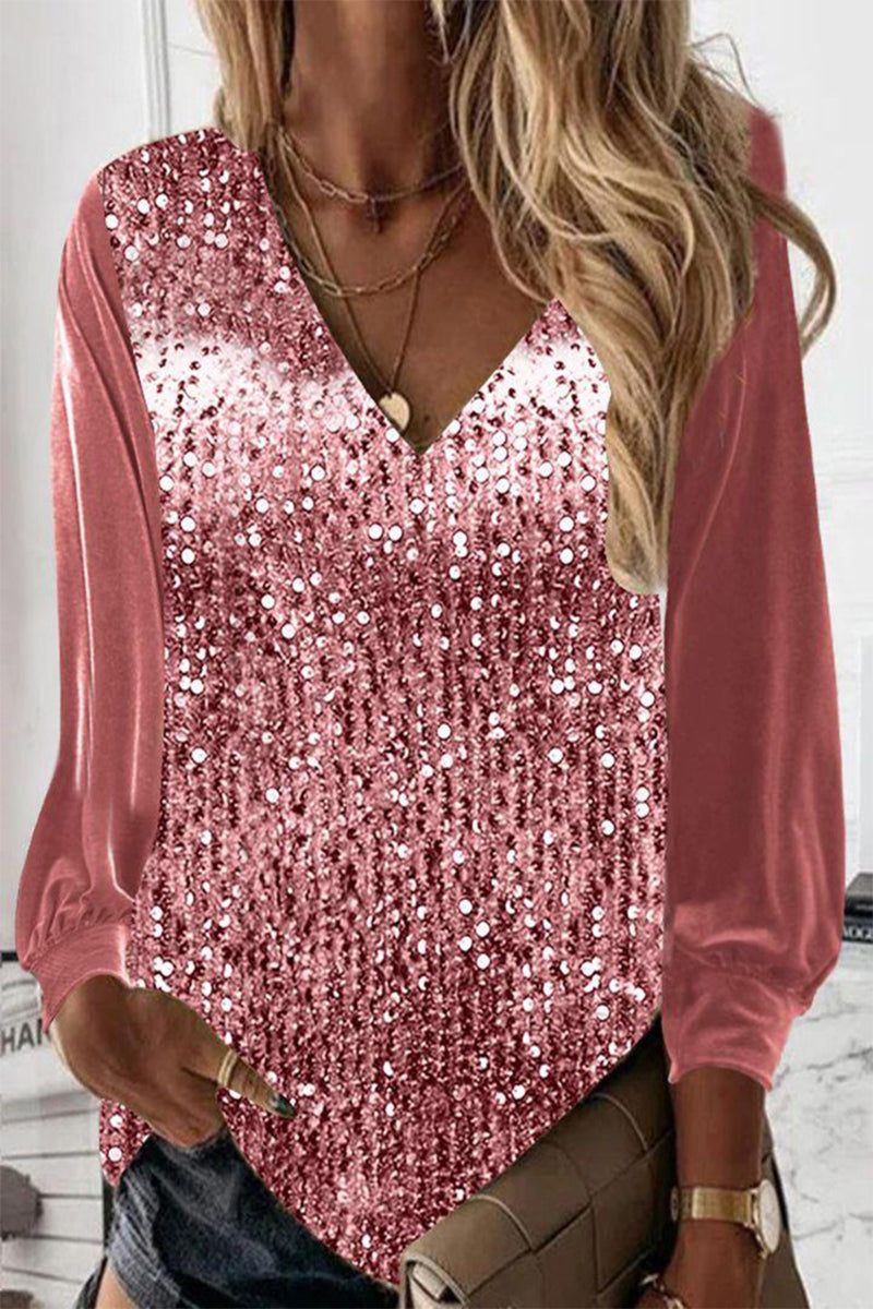 Buann® | Simple Glitter Blouse