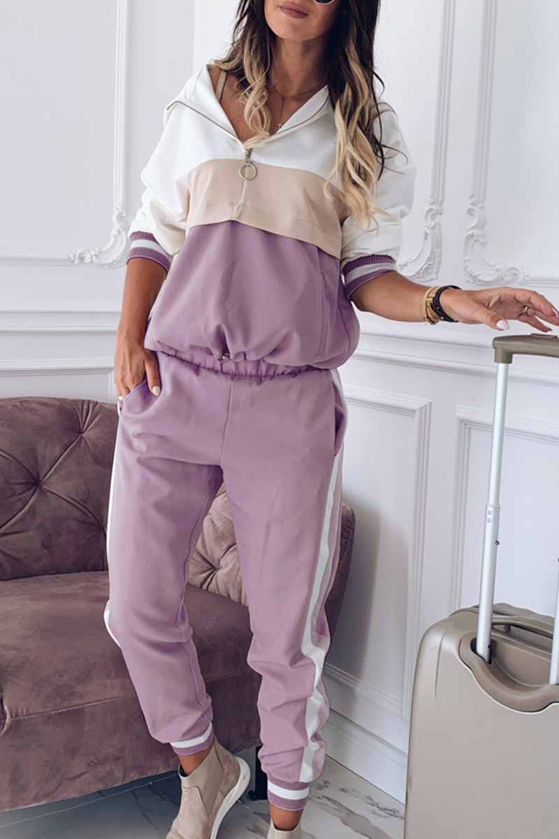 Matilde | Elegant solid color long sleeve two piece dress with hood and collar