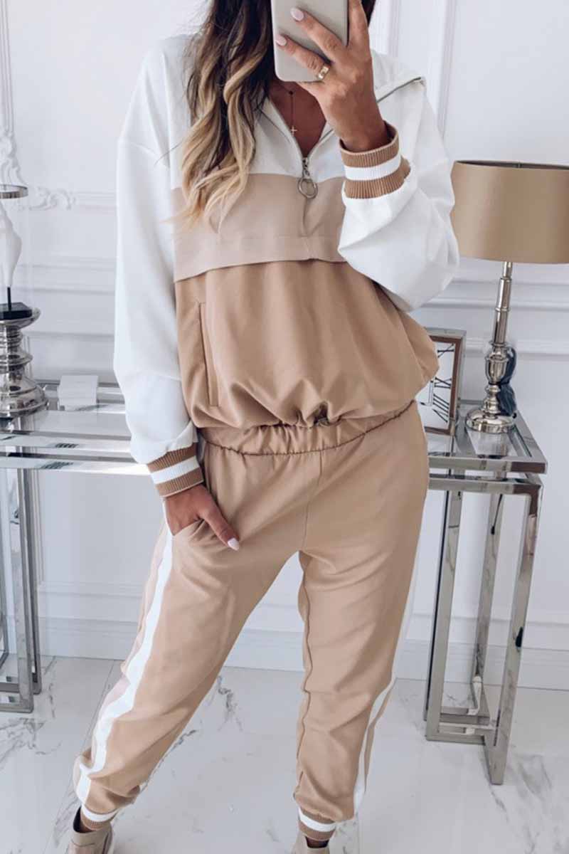 Matilde | Elegant solid color long sleeve two piece dress with hood and collar