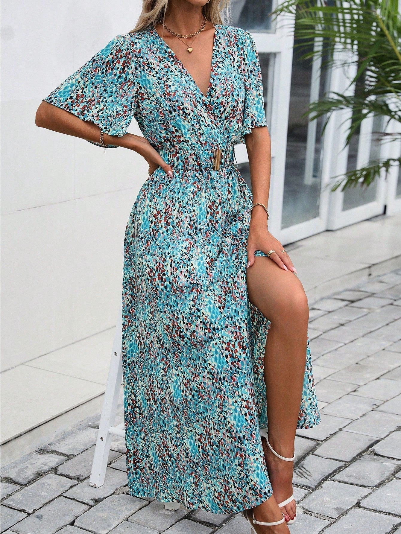 Belinda® | Maxi Dress Elegant Butterfly Style