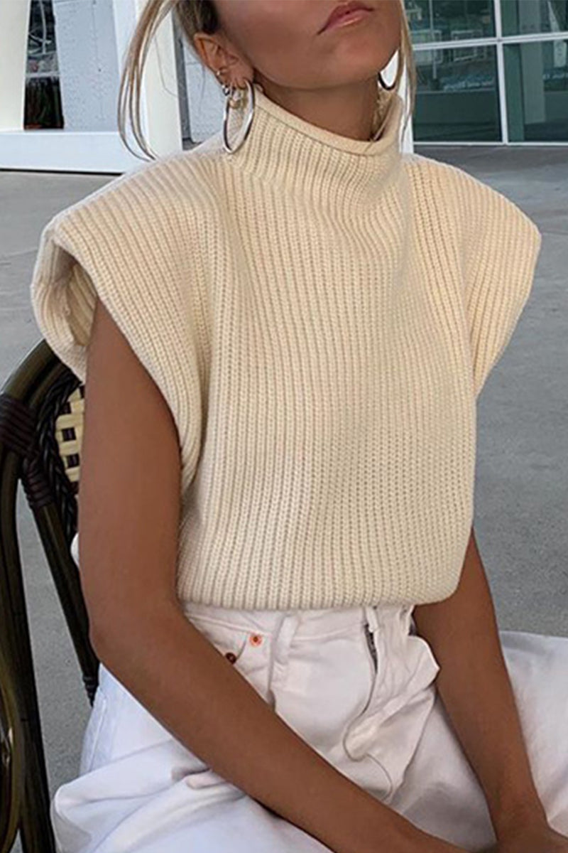 Stella | Casual solid color turtleneck tops