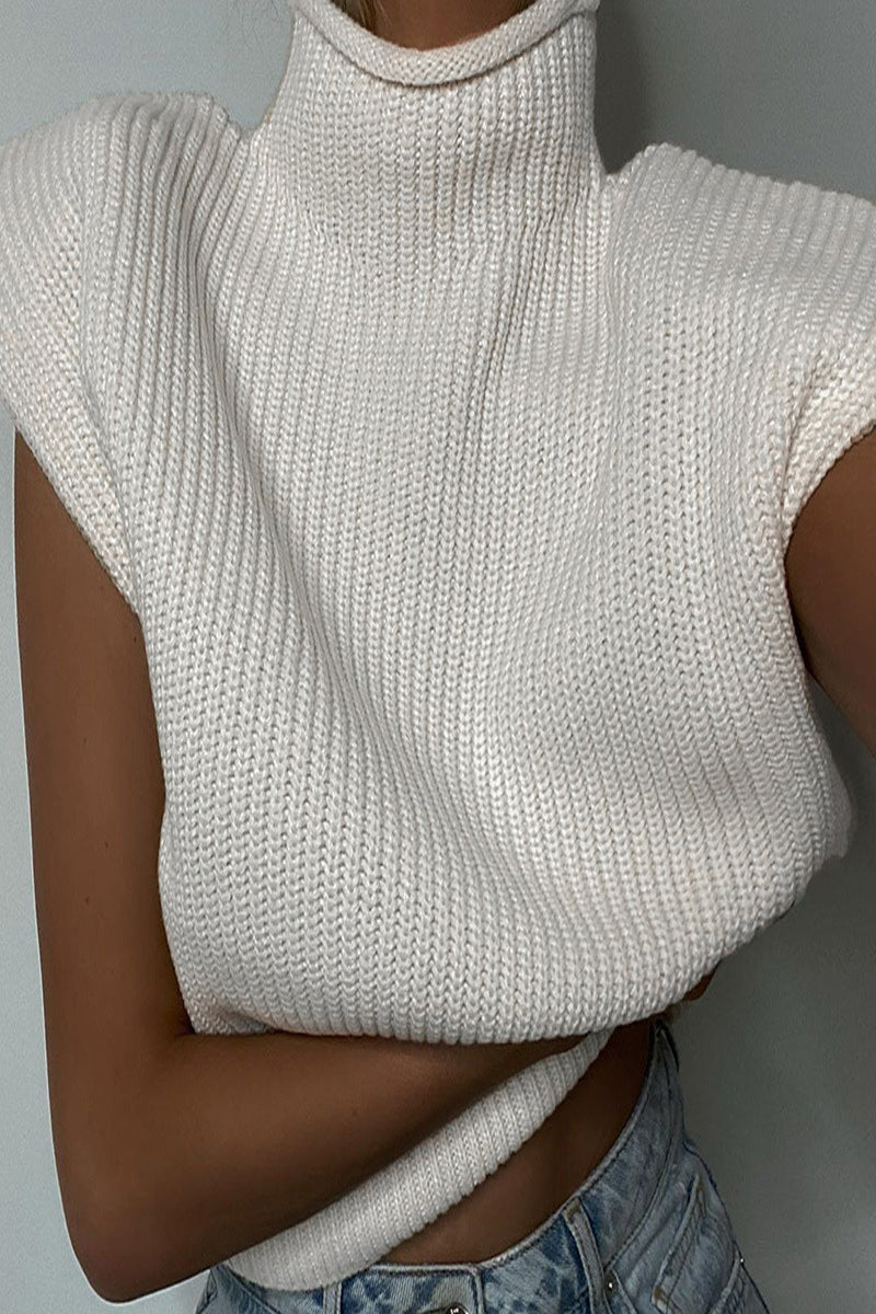 Stella | Casual solid color turtleneck tops