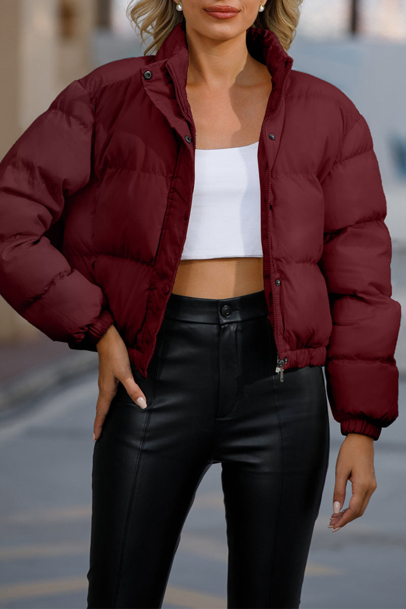 Aurora | Casual turtleneck outerwear with fixed pocket and pockets