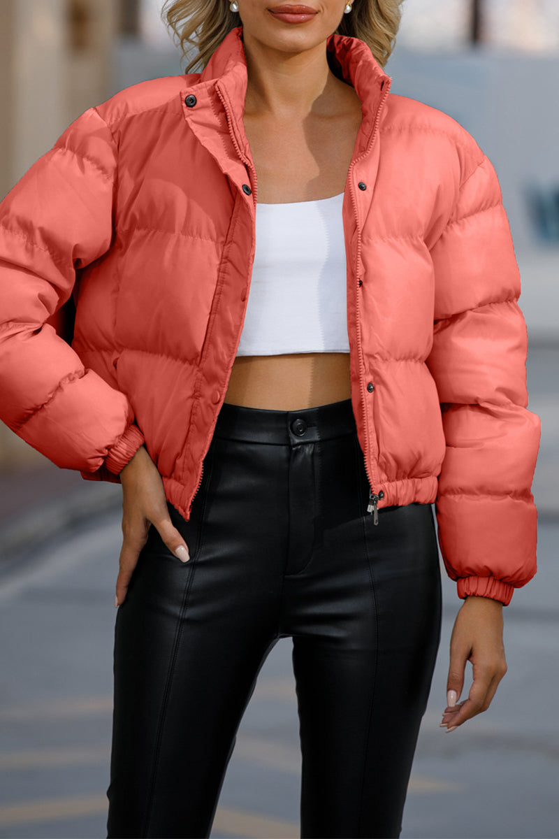 Aurora | Casual turtleneck outerwear with fixed pocket and pockets