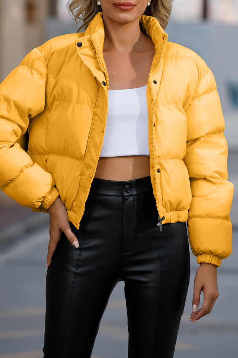 Aurora | Casual turtleneck outerwear with fixed pocket and pockets