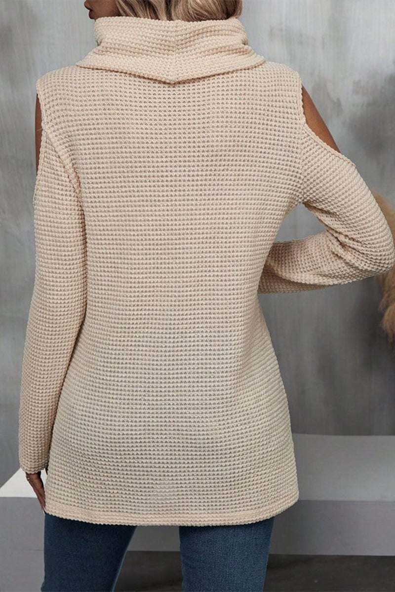 Eugenia | Elegant turtleneck tops made of plain lace