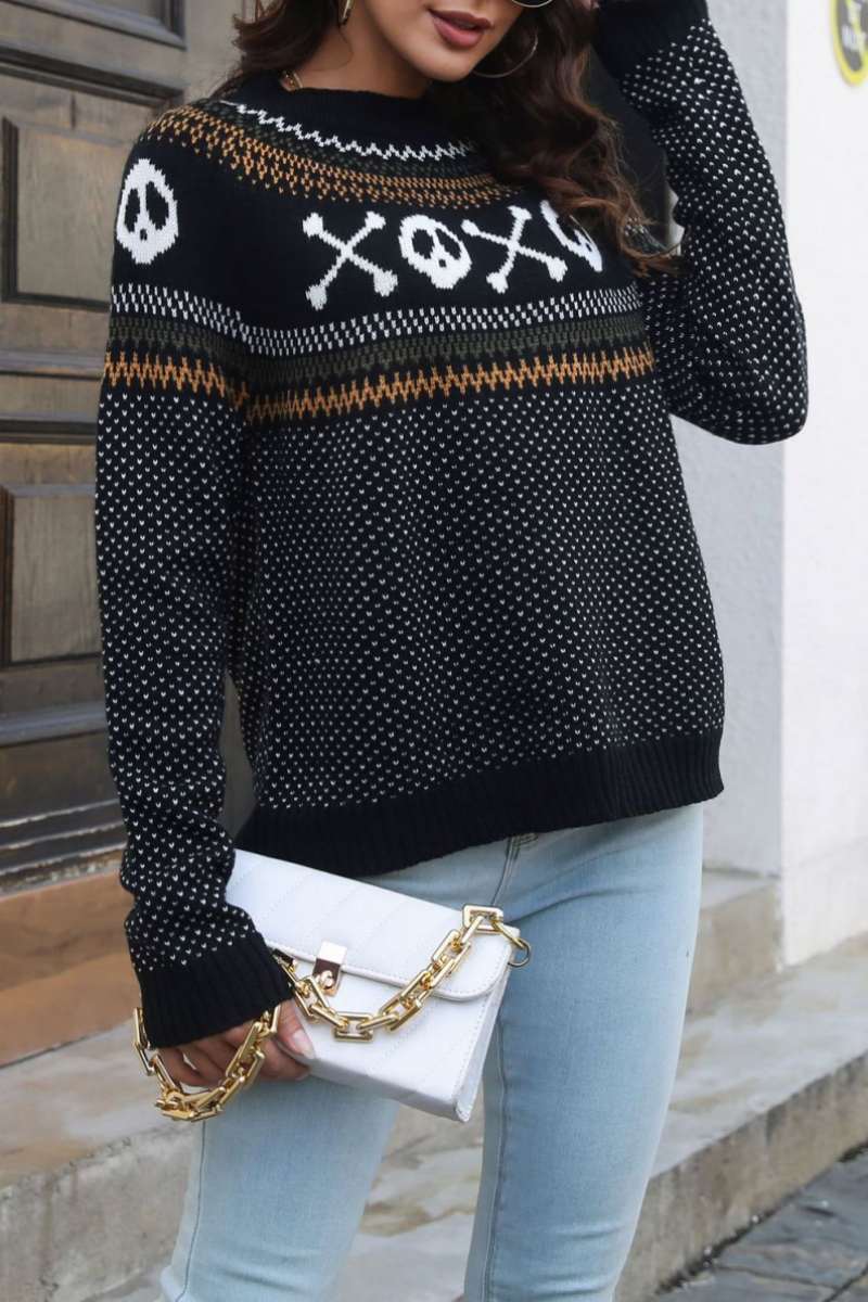 Frieda | Casual patchwork tops with contrast O-neck