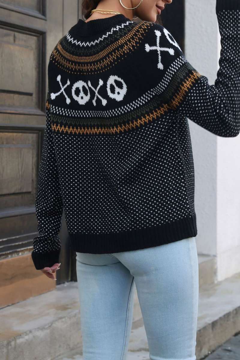 Frieda | Casual patchwork tops with contrast O-neck