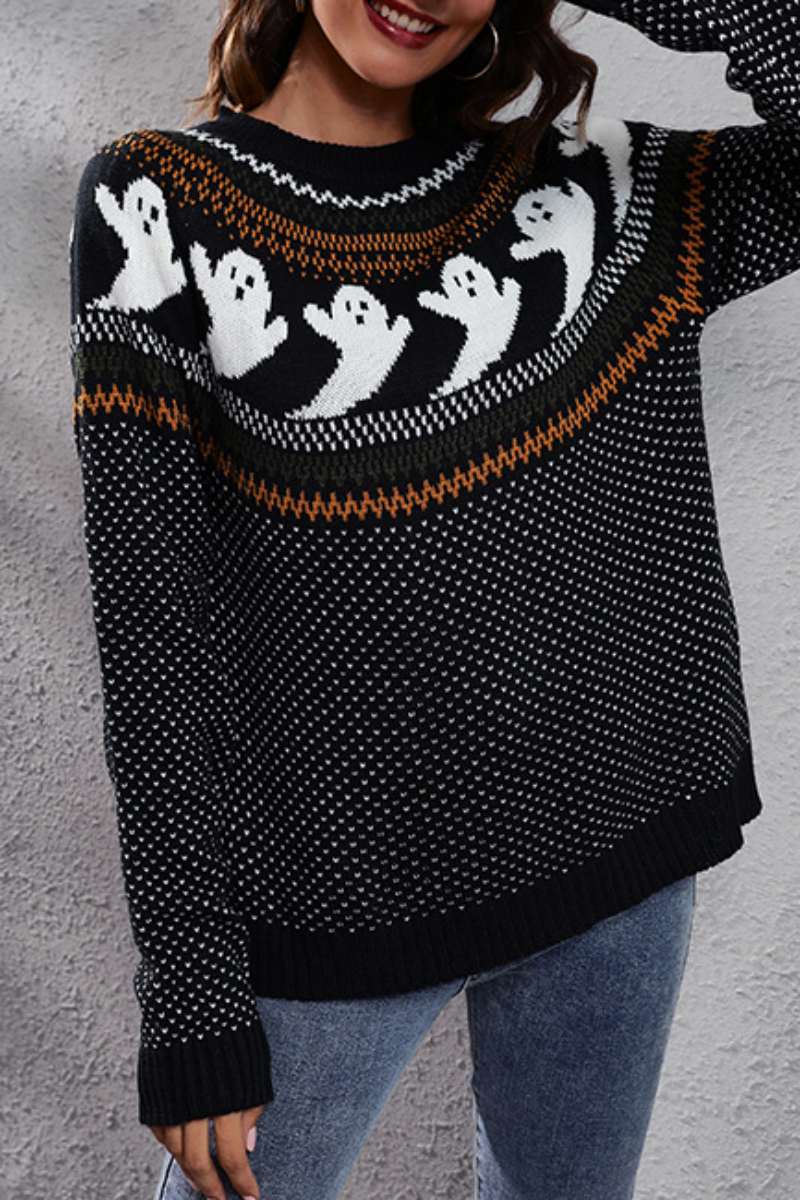 Frieda | Casual patchwork tops with contrast O-neck
