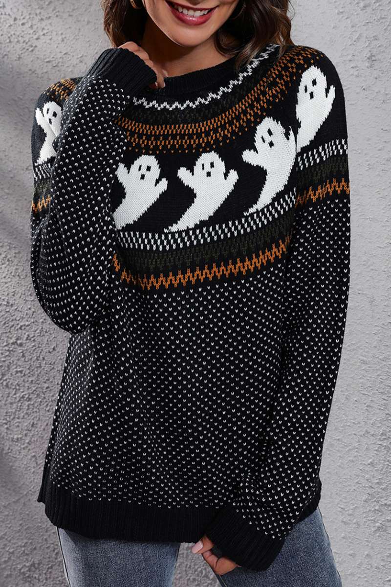 Frieda | Casual patchwork tops with contrast O-neck