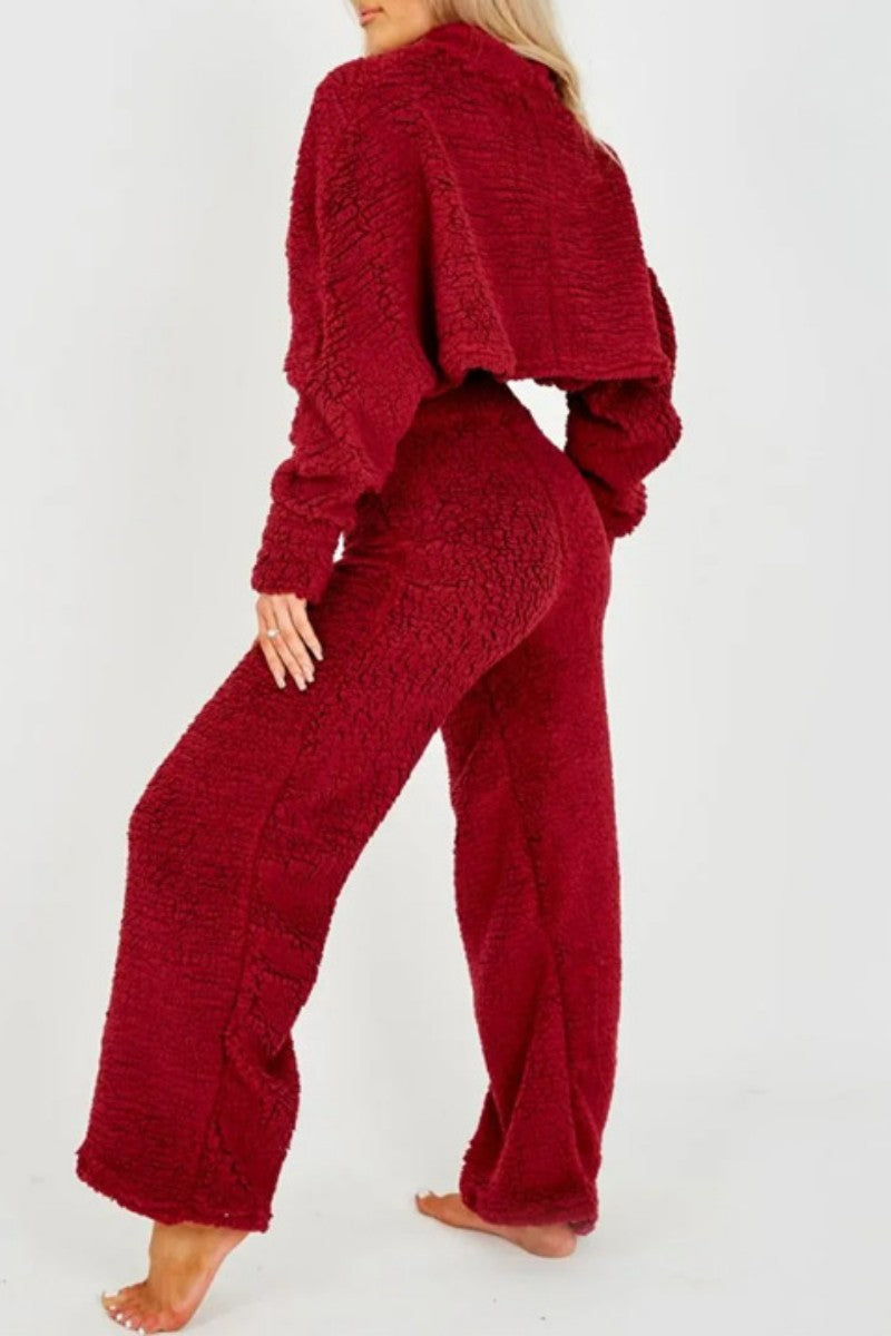 Flora | Casual solid color half turtleneck long sleeve two piece sweater