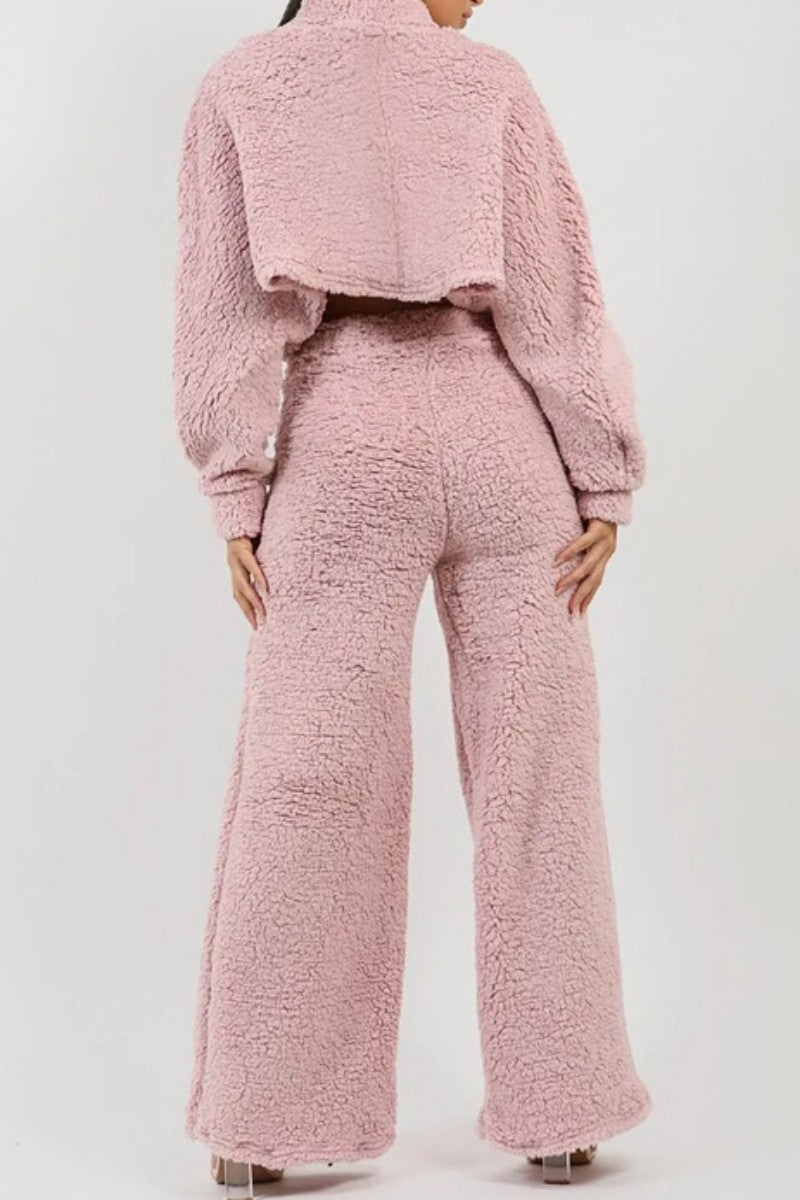 Flora | Casual solid color half turtleneck long sleeve two piece sweater