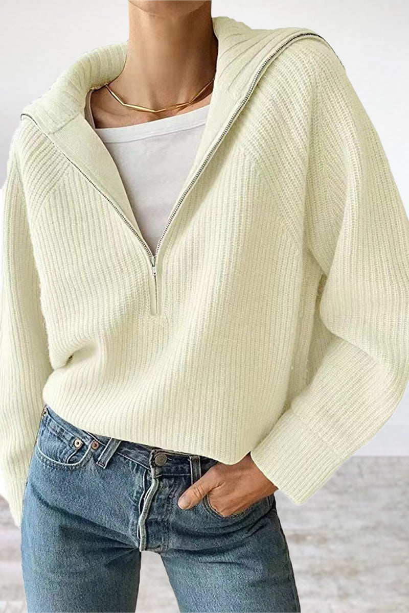 Jazmin | Casual, daily, solid patchwork tops with turn-down collar