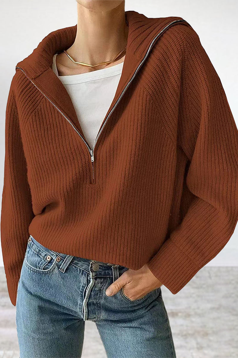 Jazmin | Casual, daily, solid patchwork tops with turn-down collar