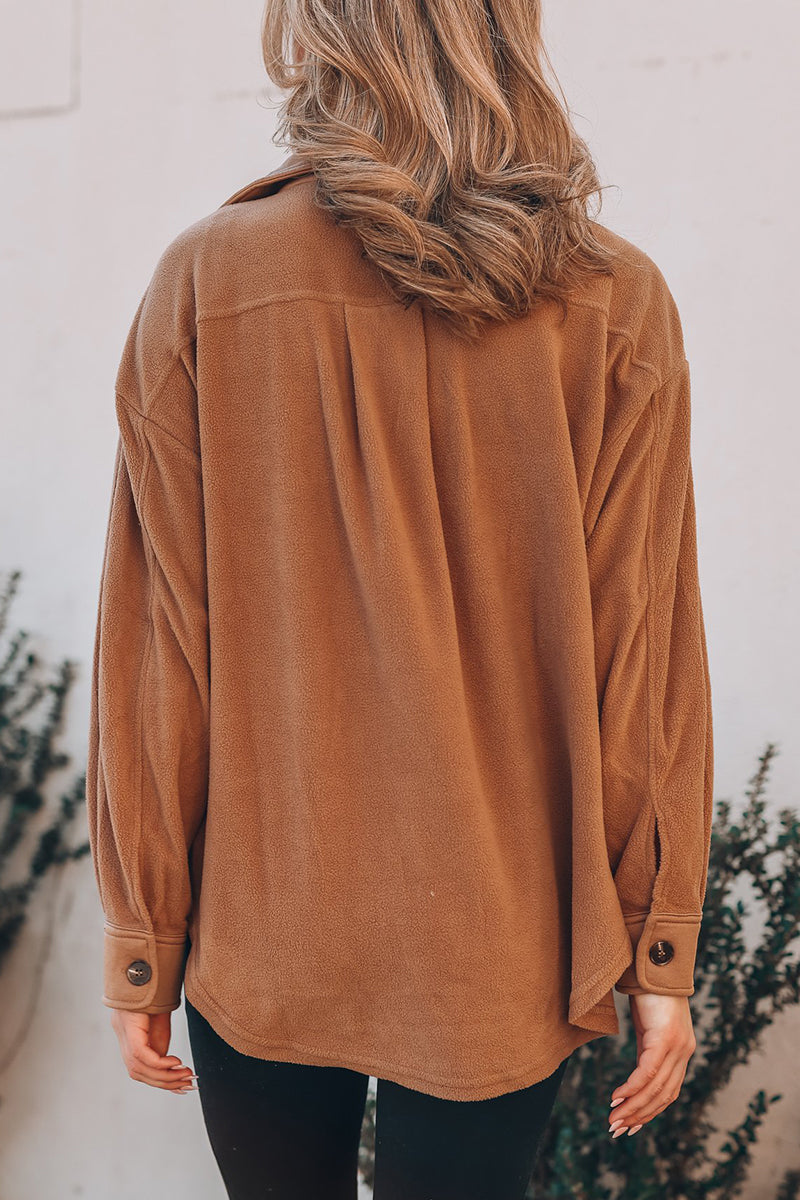 Lorena | Casual tops with a plain turn-down collar and pockets