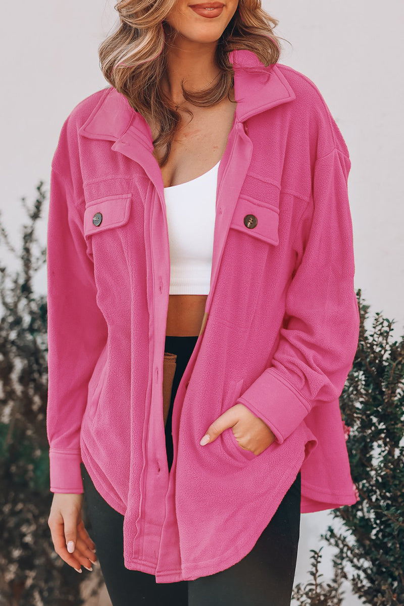 Lorena | Casual tops with a plain turn-down collar and pockets