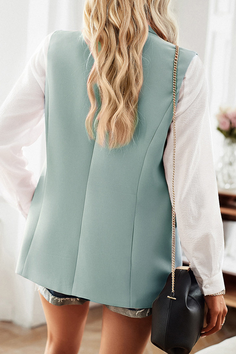 Karen | Simple, simple British style tops with pocket buttons and reversible collar