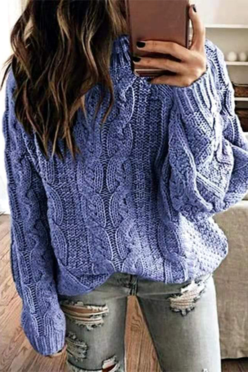 Leonor | Casual, simple, solid O-neck patchwork tops