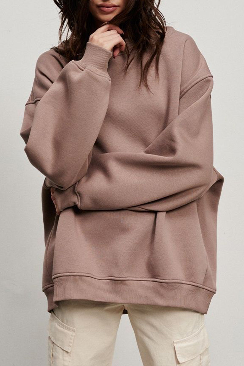 Paloma | Casual plain plain O-neck tops