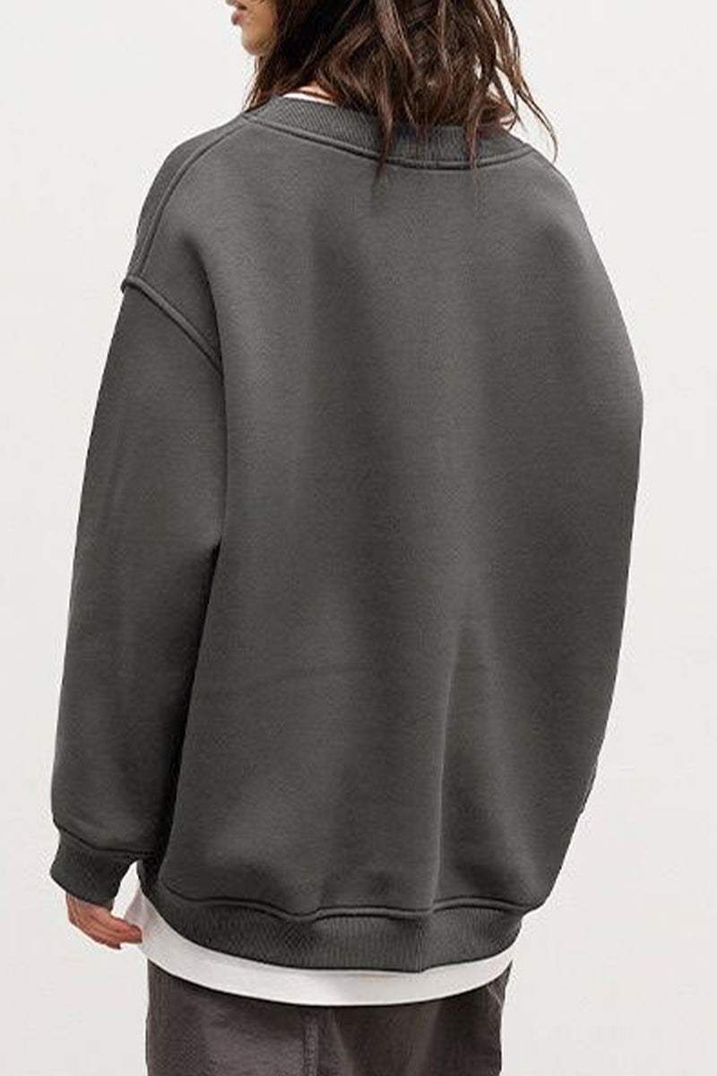 Paloma | Casual plain plain O-neck tops