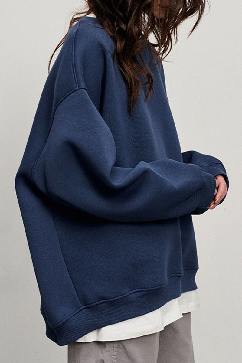 Paloma | Casual plain plain O-neck tops