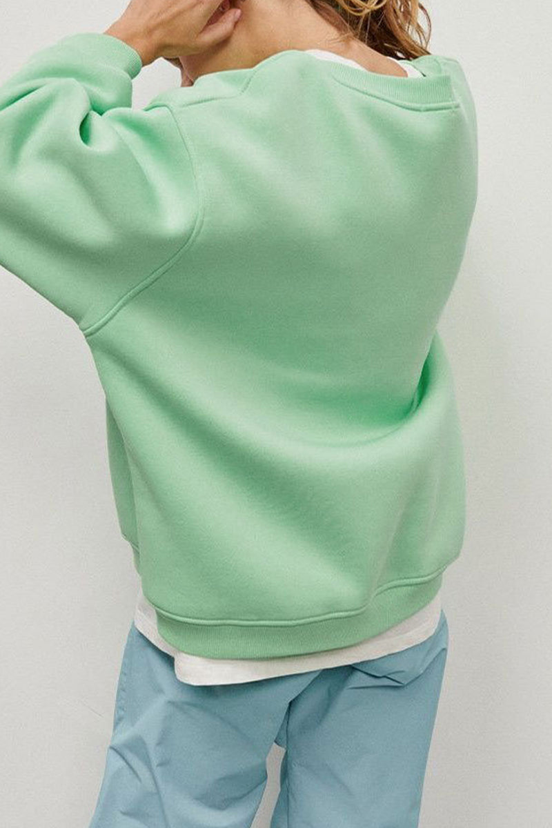 Paloma | Casual plain plain O-neck tops