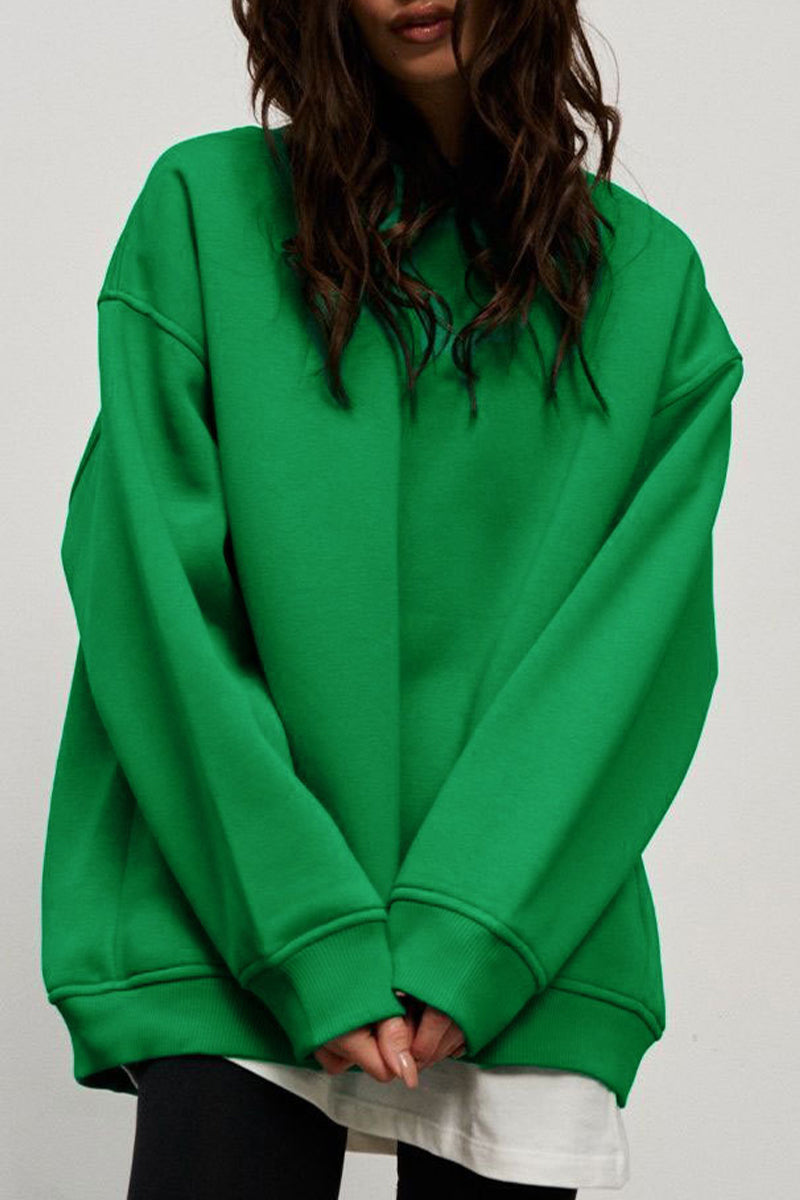Paloma | Casual plain plain O-neck tops