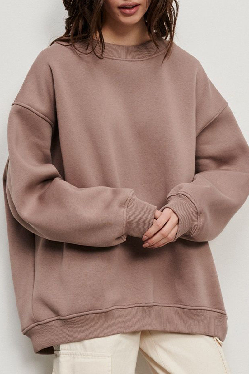 Paloma | Casual plain plain O-neck tops