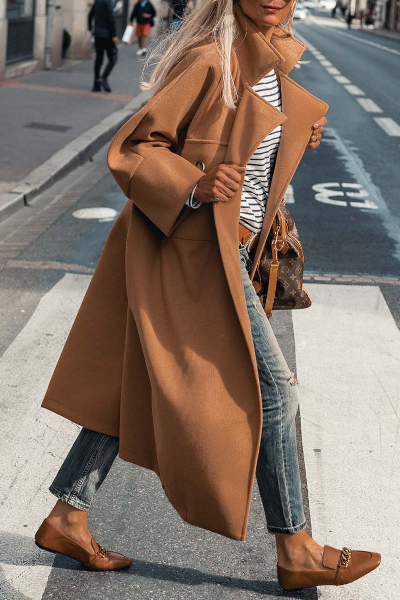 Rosario | Casual street outerwear with solid color pockets and buttons and reversible collar