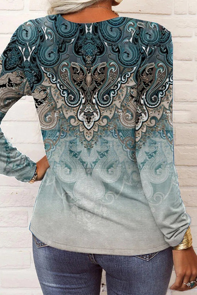 Victoria | Casual printed V-neck tops