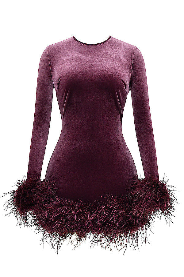 Lidia® | Women's velvet mini dress