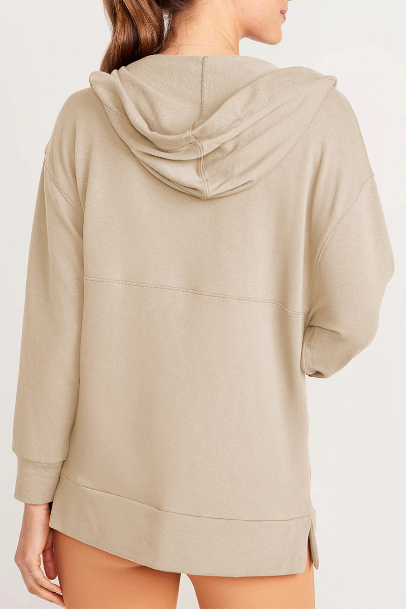 Yesenia | Casual solid tops with pockets and V-neck