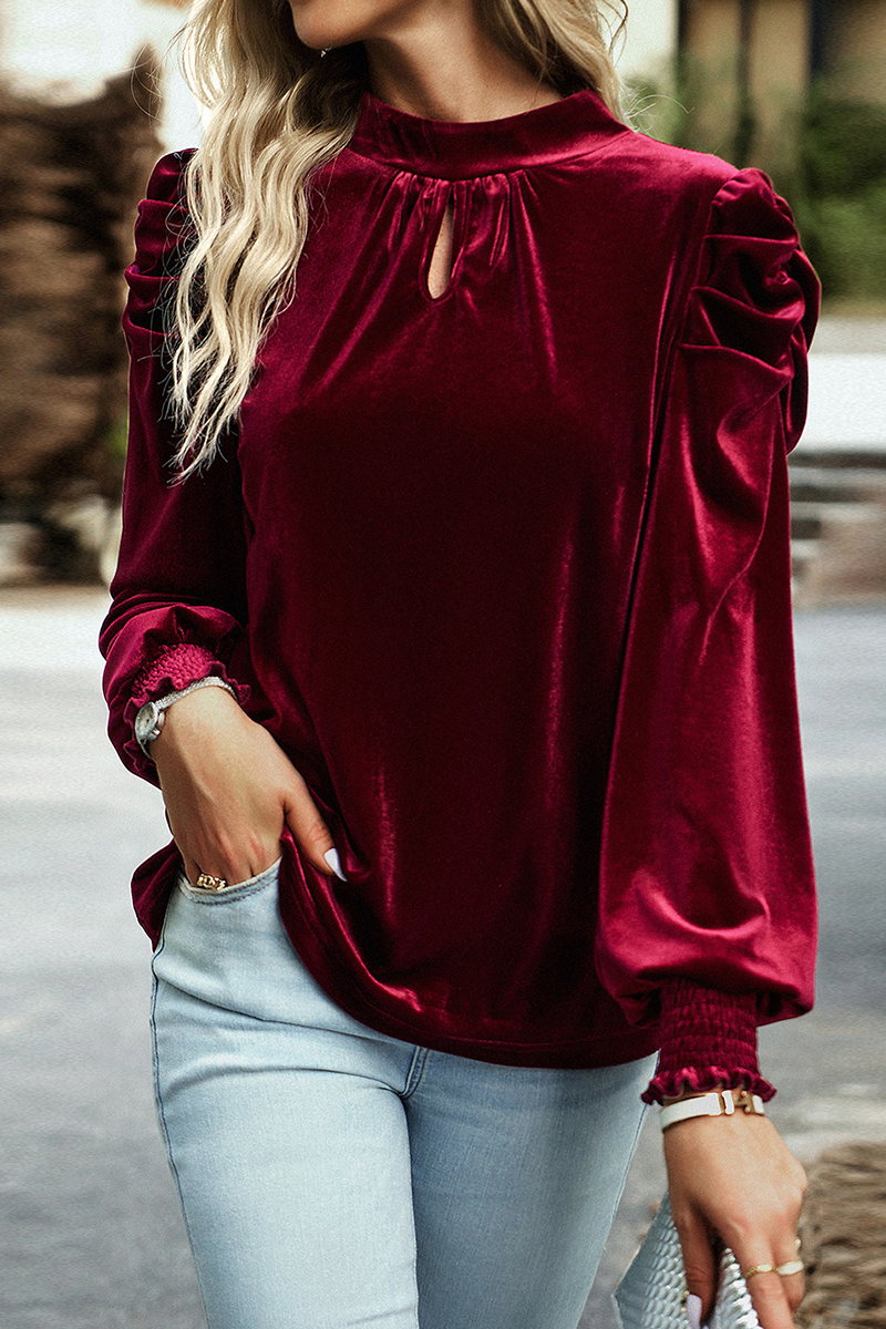 Immacolata® | Elegant High Neck Long Sleeve Blouse