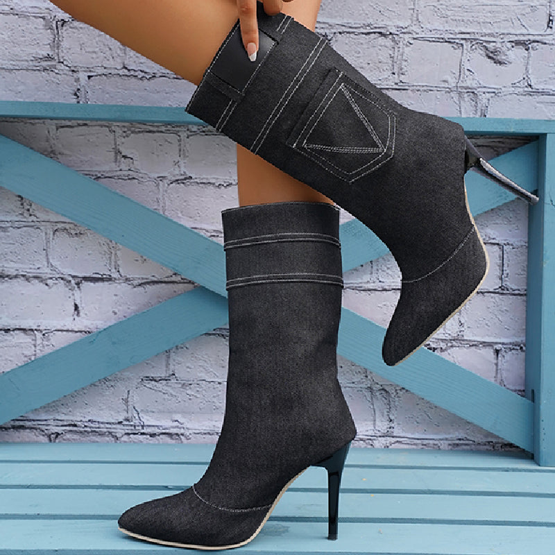 Edna | Casual patchwork shoes with a pointed door
