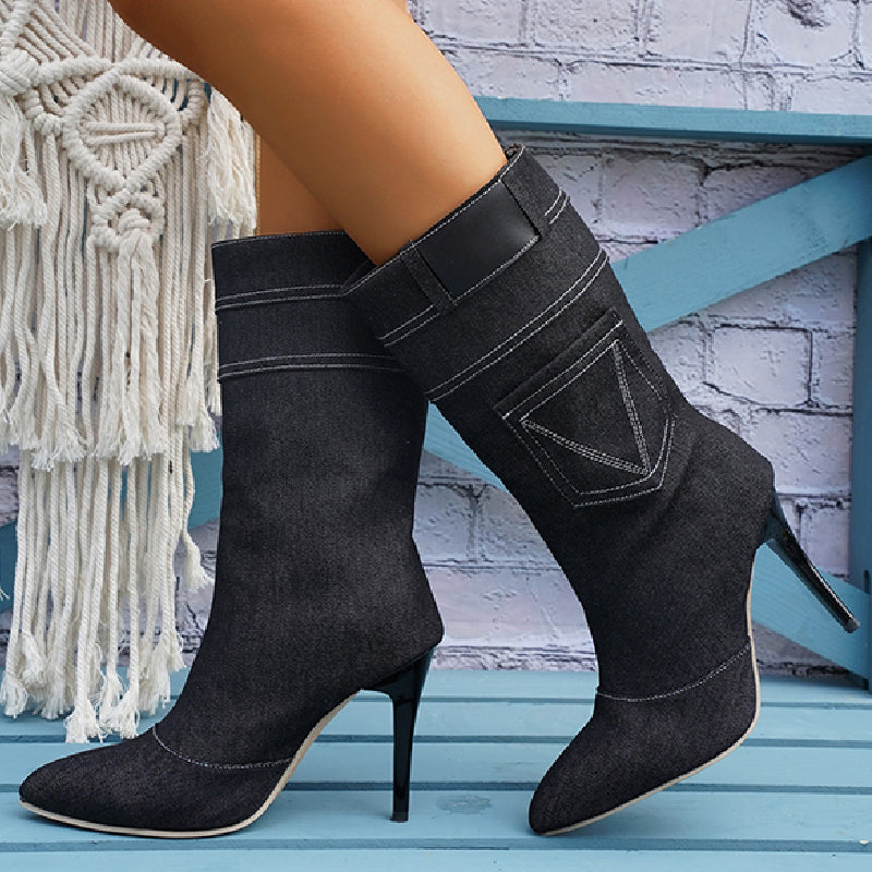 Edna | Casual patchwork shoes with a pointed door