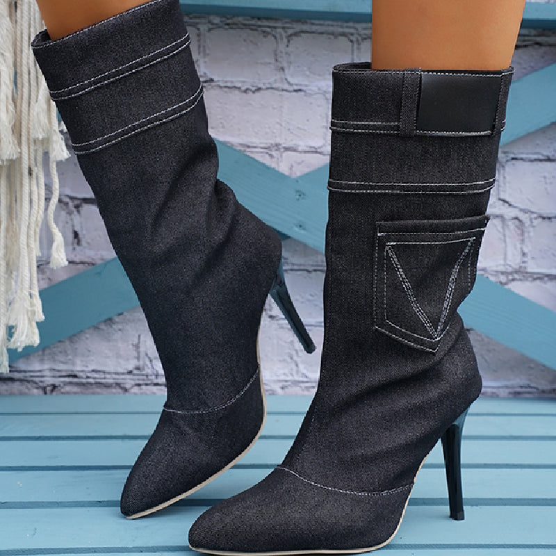 Edna | Casual patchwork shoes with a pointed door