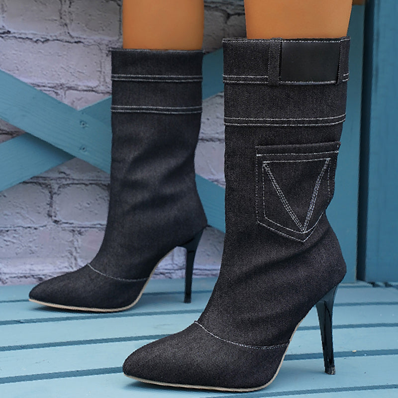 Edna | Casual patchwork shoes with a pointed door